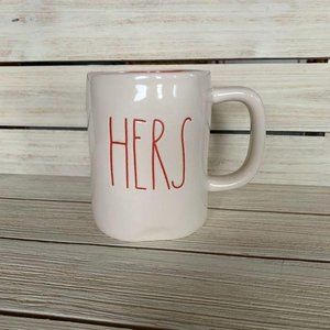 RAE DUNN Hers Coffee Mug Pink Interior